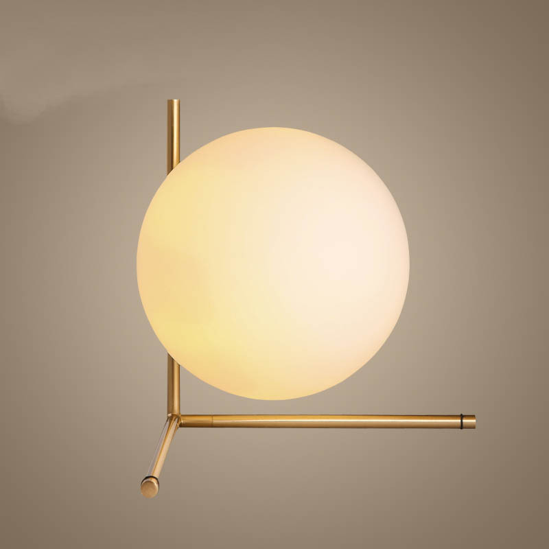 Copeer Gold Decorative Table Lamp Modern Wholesale Fancy Design Modern Office Desk Lighting Opal Glass Table Lamp For Bedroom