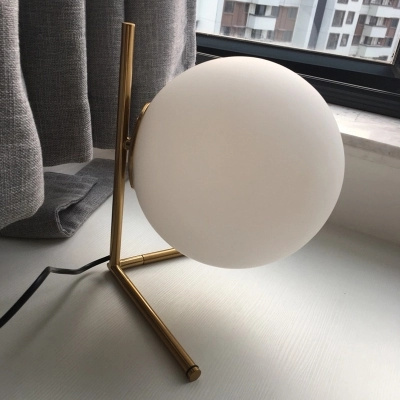 Copeer Gold Decorative Table Lamp Modern Wholesale Fancy Design Modern Office Desk Lighting Opal Glass Table Lamp For Bedroom