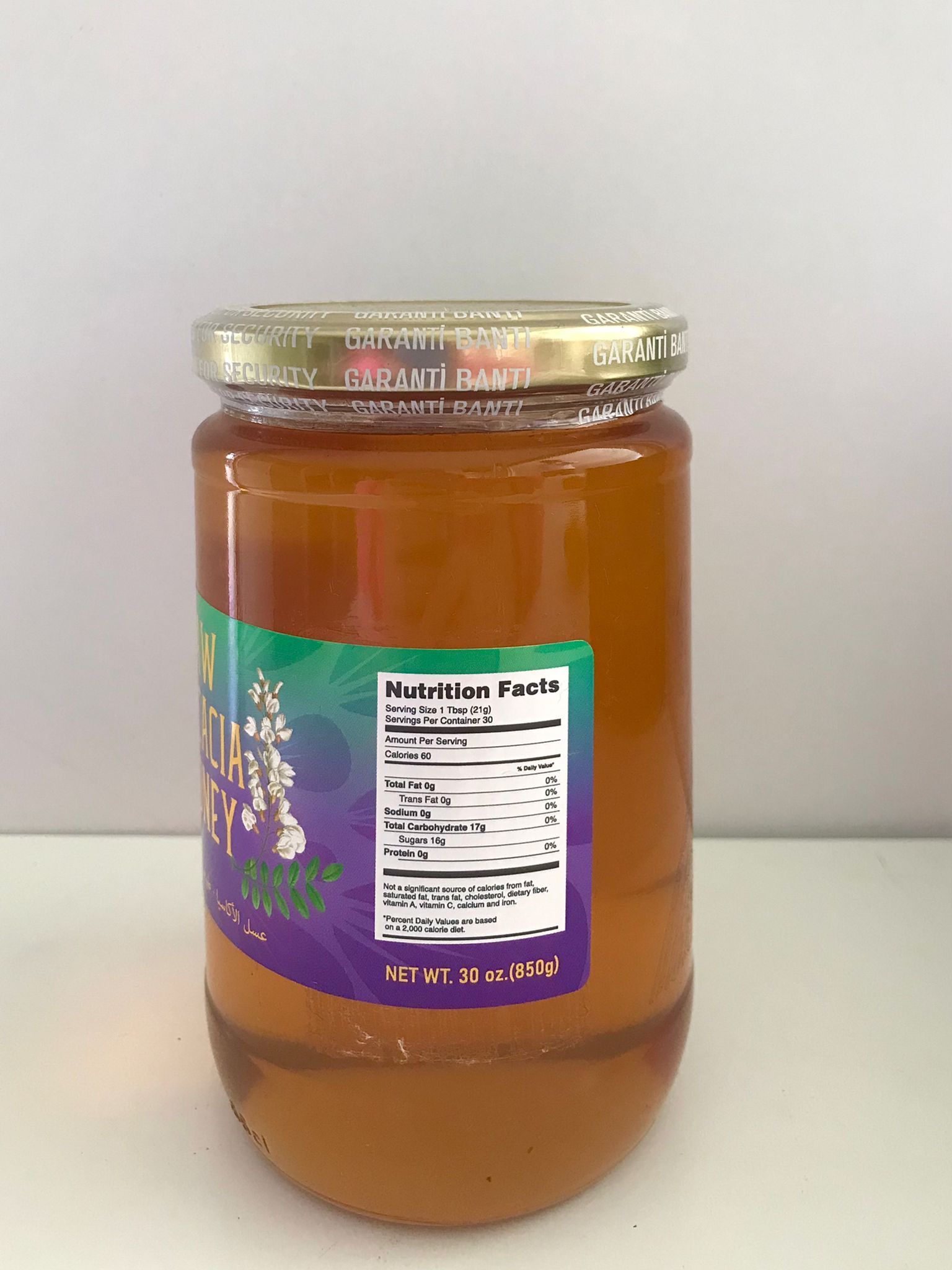 From Anatolia Liquid Raw Acacia Honey 850 Gr Glass Jar  Filtered honey %100 Pure Raw Honey Natural additive