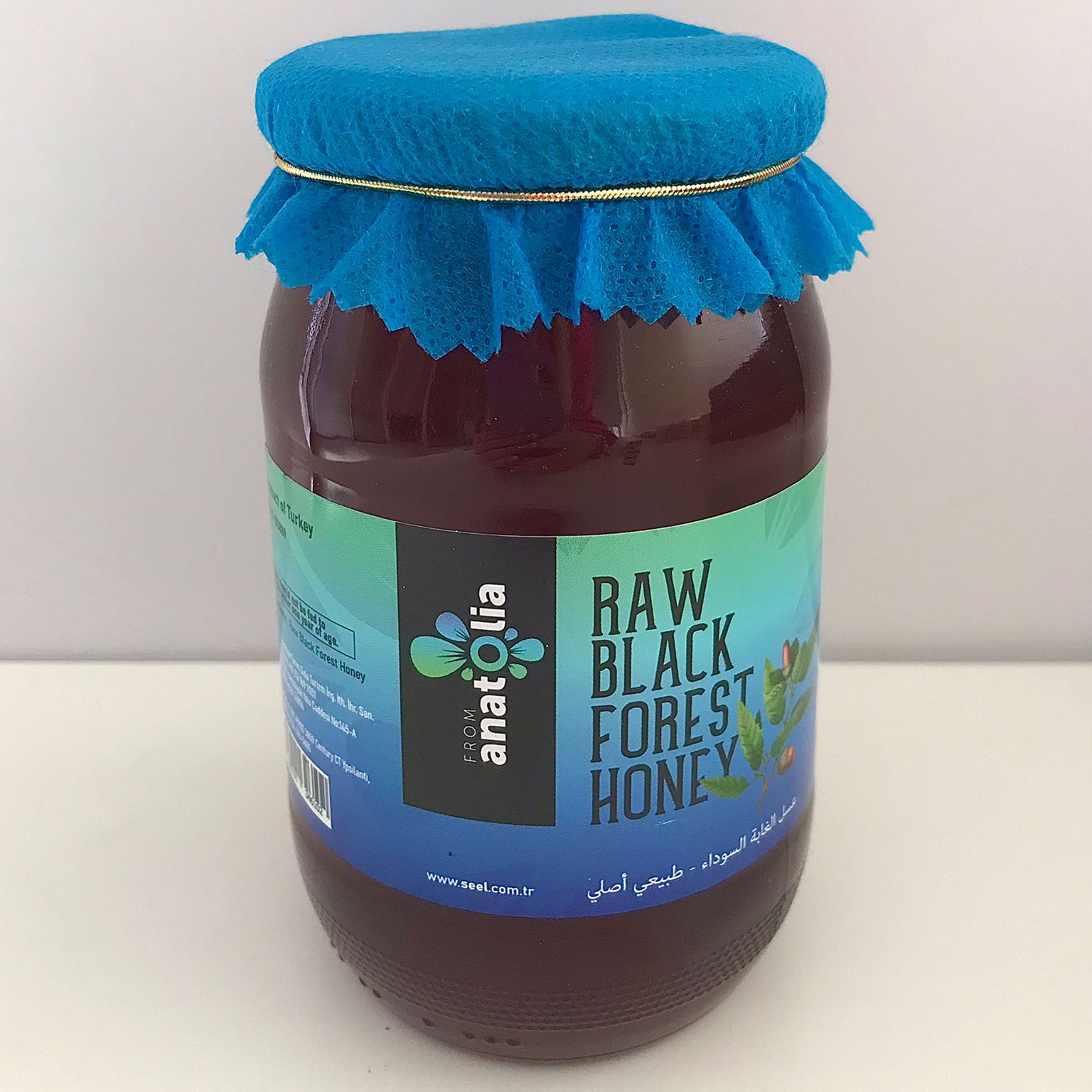 From Anatolia Natural Organic Raw Black Forest Liquid Honey 480 Gr Glass Jar Packet