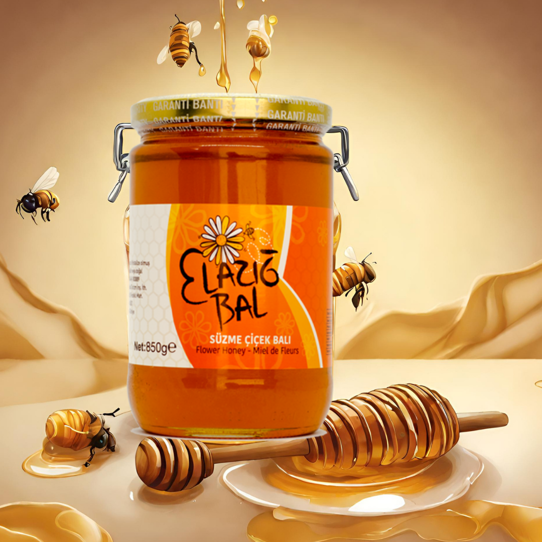 Made In Turkey High Quality Seel Elazig Blossom Honey Pure honey 100% Organic Private Label Wholesale Glass Jar 850 Gr