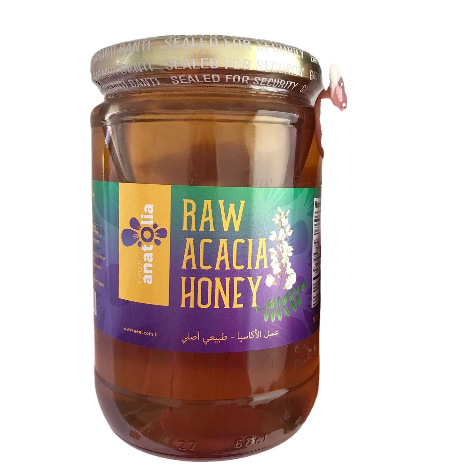 From Anatolia Liquid Raw Acacia Honey 850 Gr Glass Jar  Filtered honey %100 Pure Raw Honey Natural additive