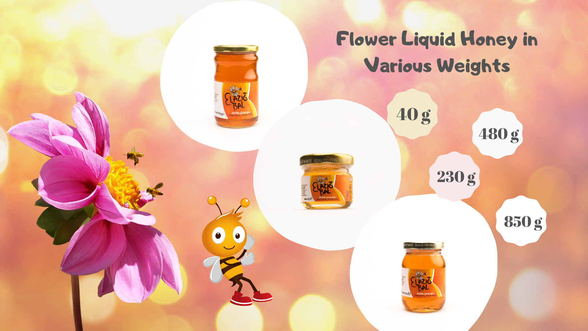 Made In Turkey High QualitySeel Elazig Flower Honey from Turkey Pure honey 100% Organic Private Label Wholesale Glass Jar 850 Gr