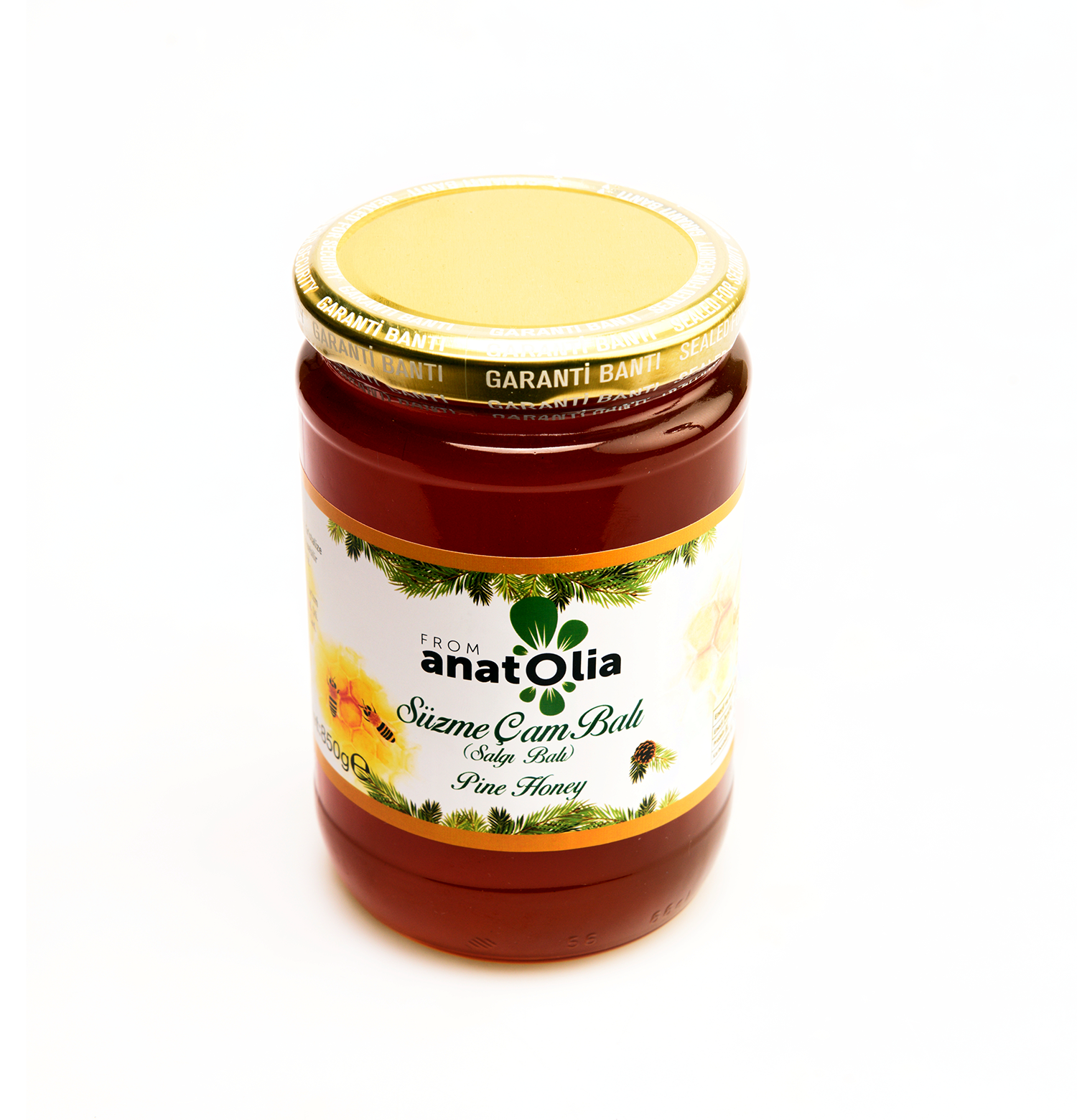 From Anatolia Liquid Raw Pine Honey 850 Gr Filtered Pine honey %100 Pure Raw Honey Natural additive