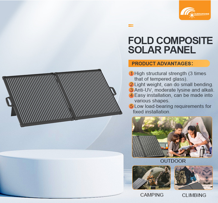 Waterproof Portable Foldable ETFE 400w Flexible Folding Solar Panels