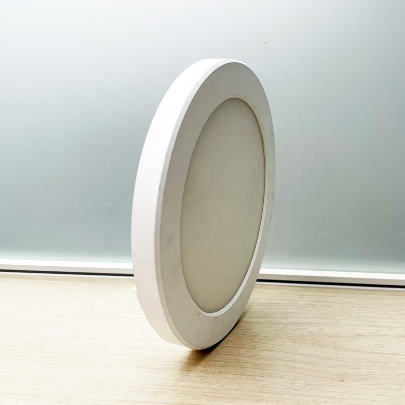 round CCT 8 inch 18 watt ultra-thin led recessed surface ceiling light panel 2 in 1 CE ROHS ERP2