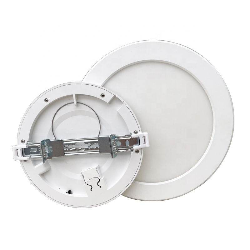 round CCT 8 inch 18 watt ultra-thin led recessed surface ceiling light panel 2 in 1 CE ROHS ERP2