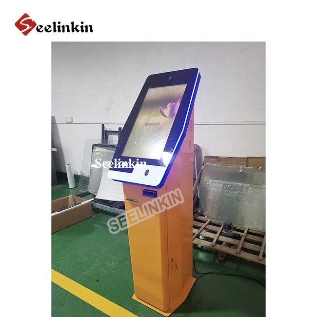 Touch screen self service payment kiosk cash deposit machine 2 way currency exchange pay BTM bank buy Digital ATM