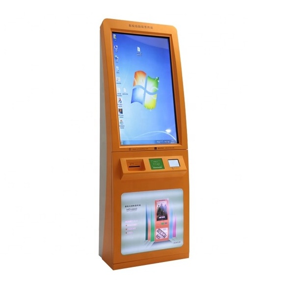 Parking Dispenser Printing Kiosk Food Cinema System Automatic Self Service Ticket Vending Machine