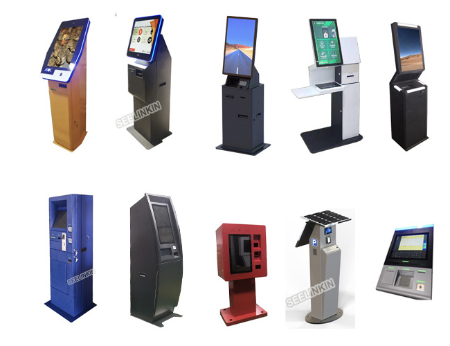 Touch screen self service payment kiosk cash deposit machine 2 way currency exchange pay BTM bank buy Digital ATM