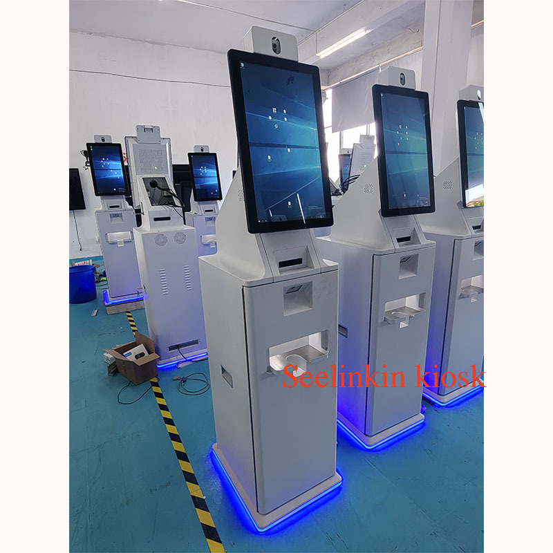 In Stock Self cashier cdm banknote deposit  bill acceptor cash dispenser withdraw recycler machine BTM payment redemption kiosk