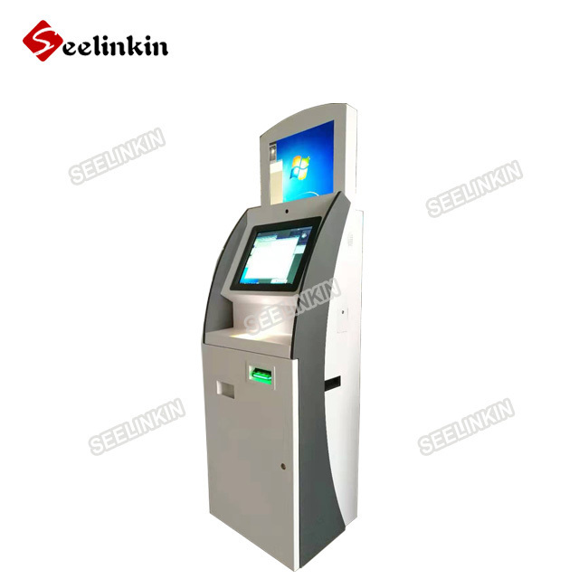 Self service car ticket dispenser automated eparking kiosk vending park lot entrance Parking payment machine