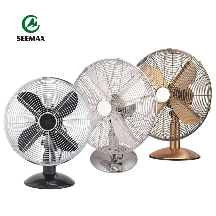 High Speed Metal Retro Vintage Desk Fan Cool Air Electric Fan 10 Inch 12 Inches 16 Inch Table Fan