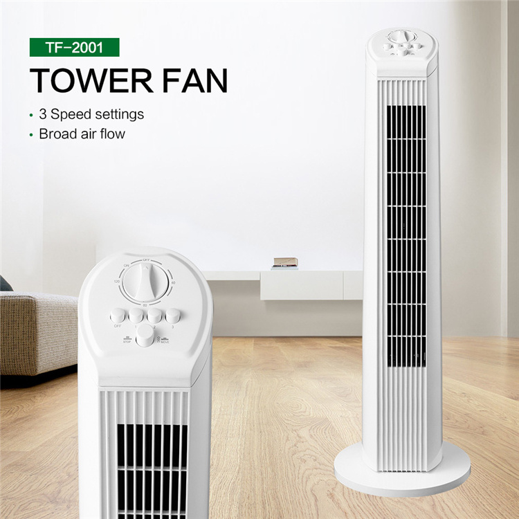 Home Room Quiet Silent cooling Rotating Stand Floor Electric Oscillating Tower Fans