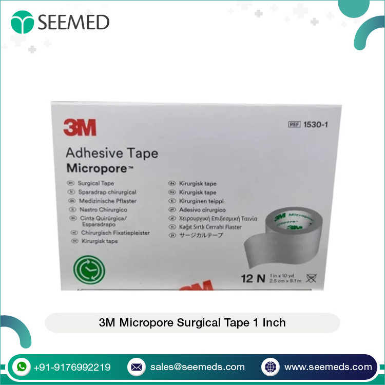 Premium Quality Wholesale Non Sterile Medical Adhesive 3M Micropore Surgical Paper Tape 1 Inch for Surgical & Injury Use