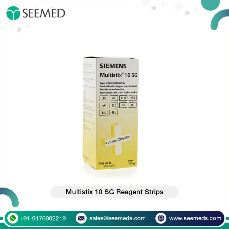 Professional Medical Device Clinical Analytical Siemens Multistix 10 SG Diagnostics Reagent Strips Urine Analysis Strips