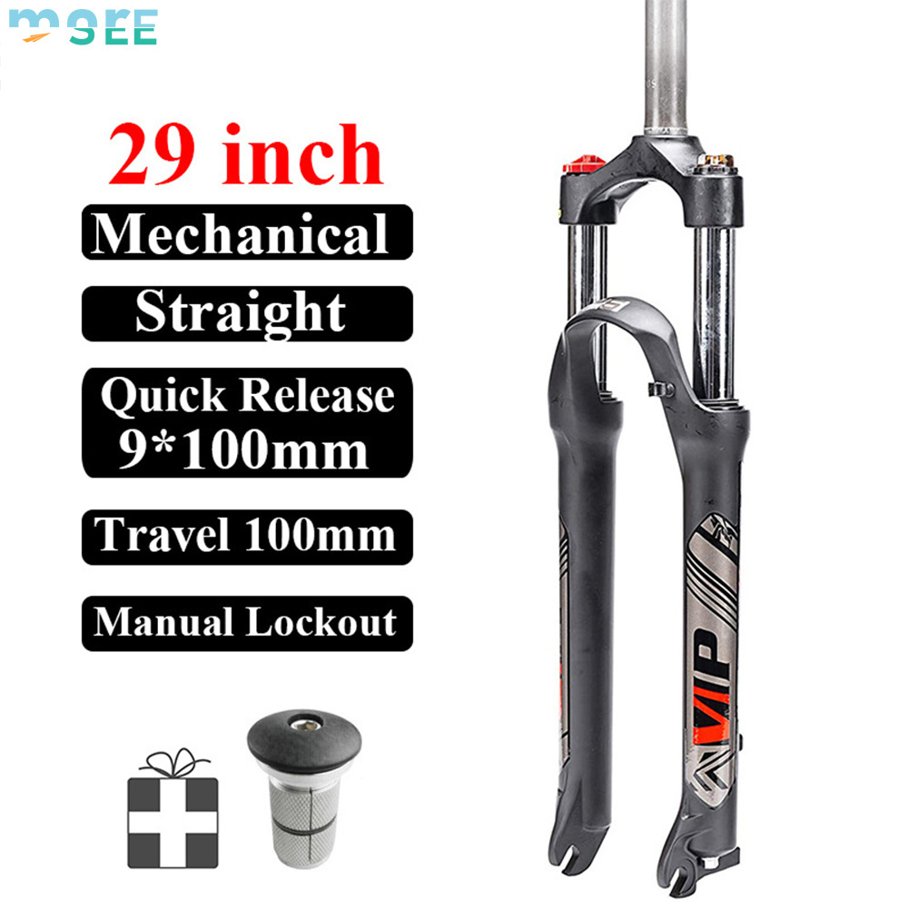 SeeMore Fork Crown Lockout Aluminum Alloy XC Front Forks 26/27.5/29 Suspension Fork 28.6mm Straight Tube MTB Mountain Bike