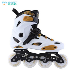 SeeMore Inline Skates Outdoor Street Roller Skates Shoes 4 Wheels Slalom Freestyle Skating PU wheels for Adults Unisex