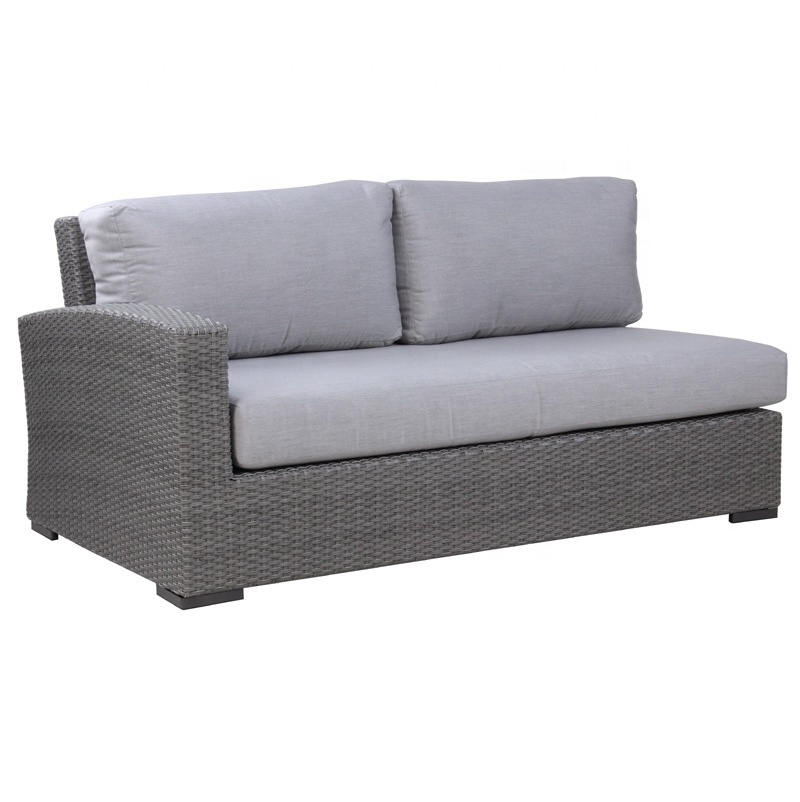 High quality Synthetic wicker sofa with solution dyed Olefin cushion