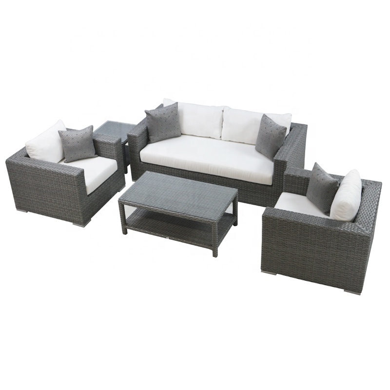 all weather synthetic wicker garden furniture with high quality cushions