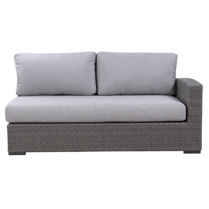 High quality Synthetic wicker sofa with solution dyed Olefin cushion