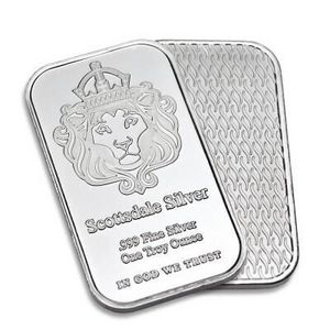 1 ounce Scottsdale Lion Bars Silver Bar silver Coin Collector Collection