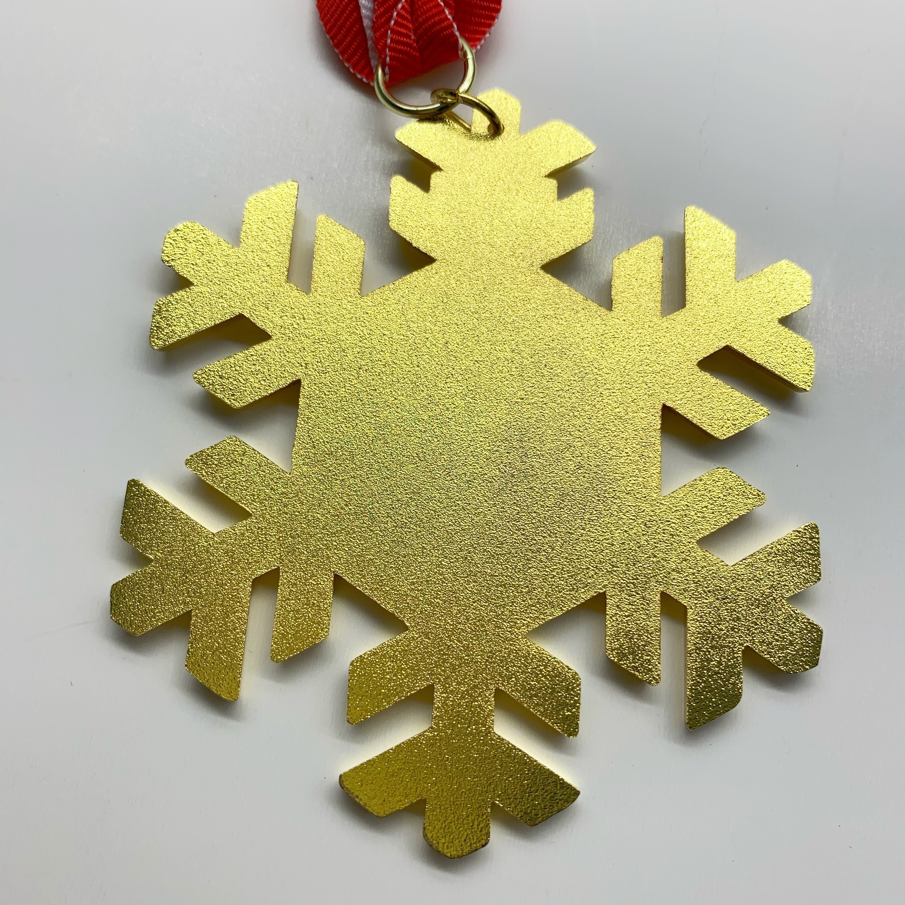 Snowflake Souvenir Medal 3d cut out casting carnival sport medal customized medal with ribbon