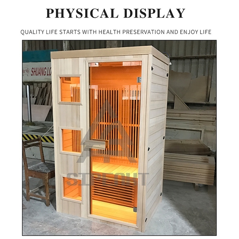 Seepexd manufacturer Sauna Room Hemlock Far infrared heating portable one person portable infrared sauna hidden cam massage room