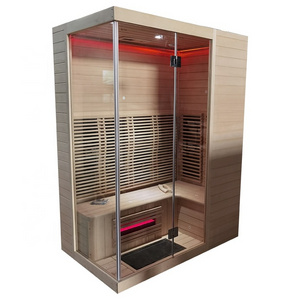 Portable Steam Sauna Outdoor Sauna Steam Room Steam and Sauna for 3 Person Sale Red Set Radio Computer Lamp Head Wood Glass Type