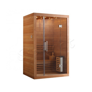 New traditional popular indoor anti scald solid wood customized  Sauna room