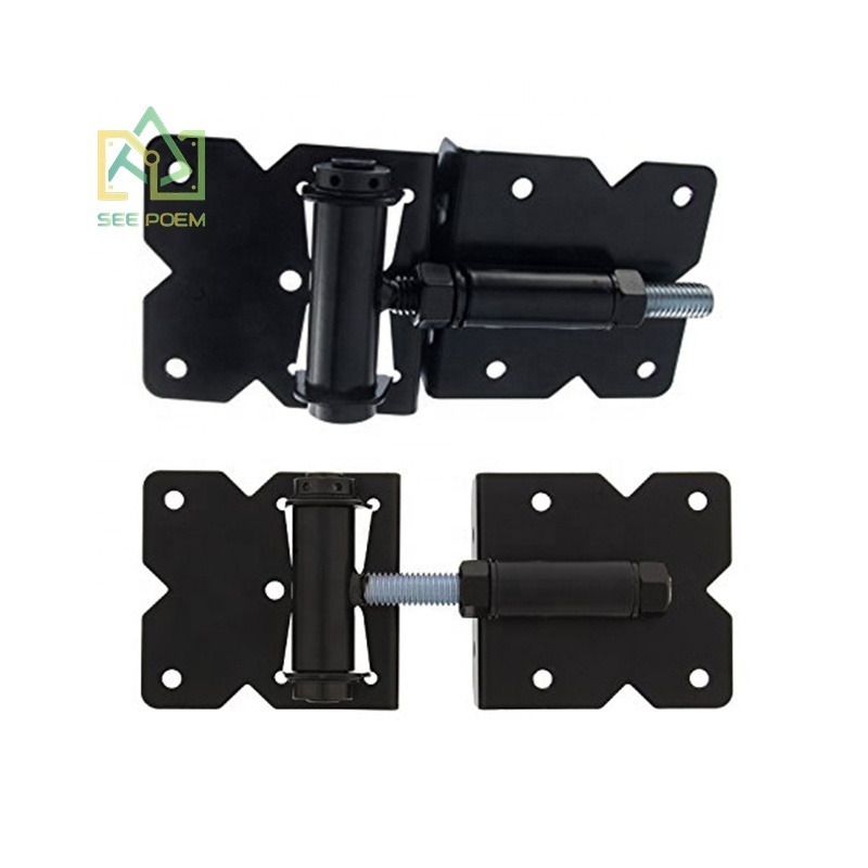 SEE POEM Vinyl fence panels garden hinge hardware Farm Garden Gate Fence Latches