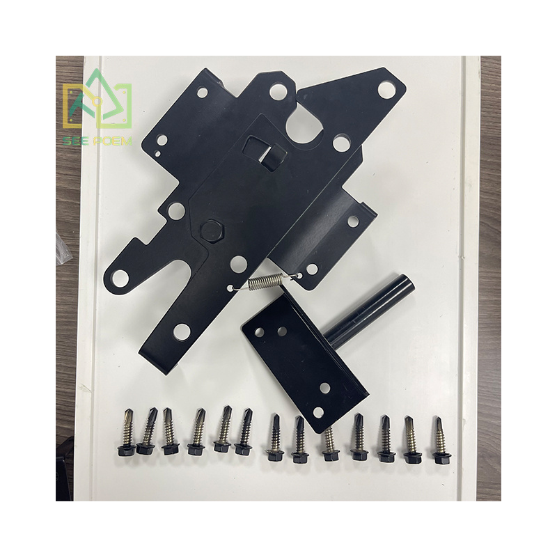 Wholesale vinyl fence hardware Self Closing Hardware Hinges Farm Garden Gate Fence Latches