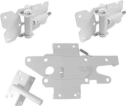 Gate Latch for Wooden Fence - Heavy Duty Self Locking Gate Latch Hardware for Garden Gate  for Vinyl/Wood Fence, stainless Steel