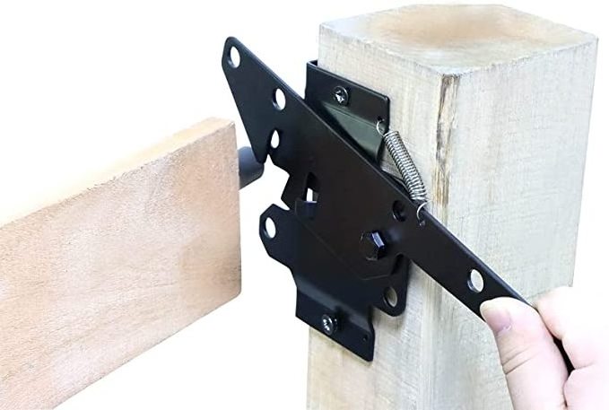 Gate Latch for Wooden Fence - Heavy Duty Self Locking Gate Latch Hardware for Pool/Garden Gate Safety Latch