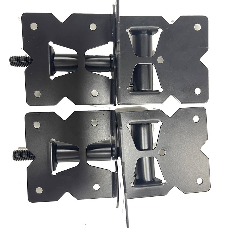 Heavy Duty Gate Hinges 2 Pack Solid Vinyl Fence Gate Closer Hinges with 22  Screws l Gate Hinges Hardware for Wooden/PVC Fence