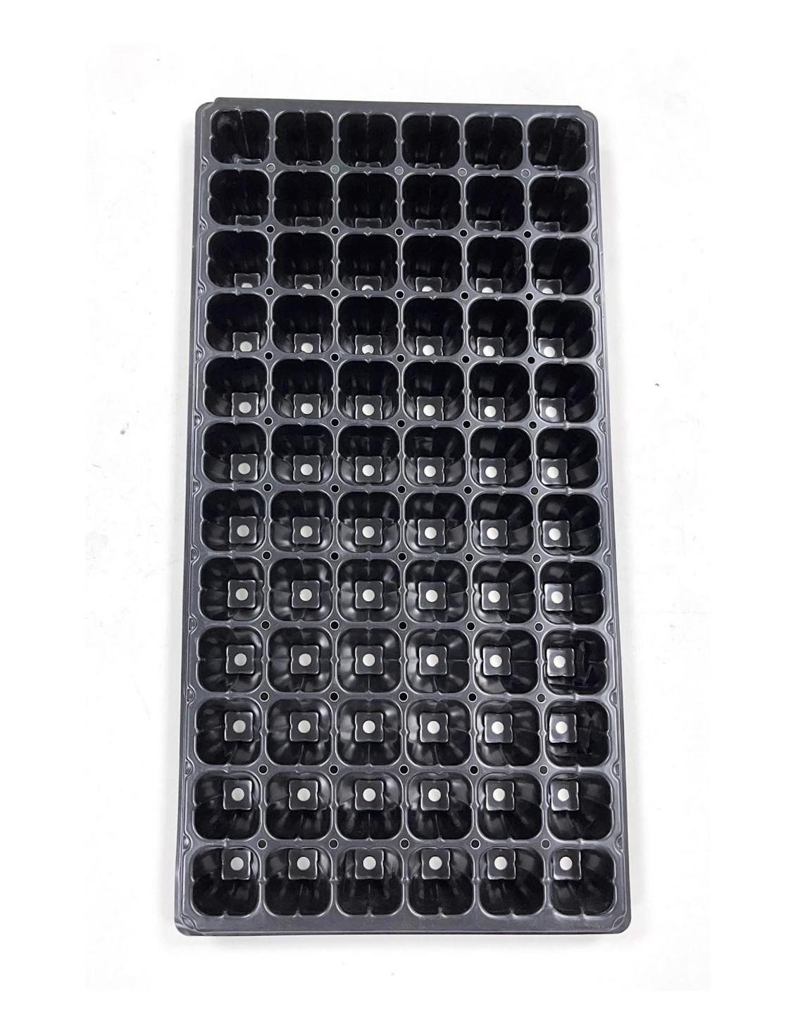 Large  cells Reusable  Black Plug Seed Starter Trays For Plant  Nursery Seedling