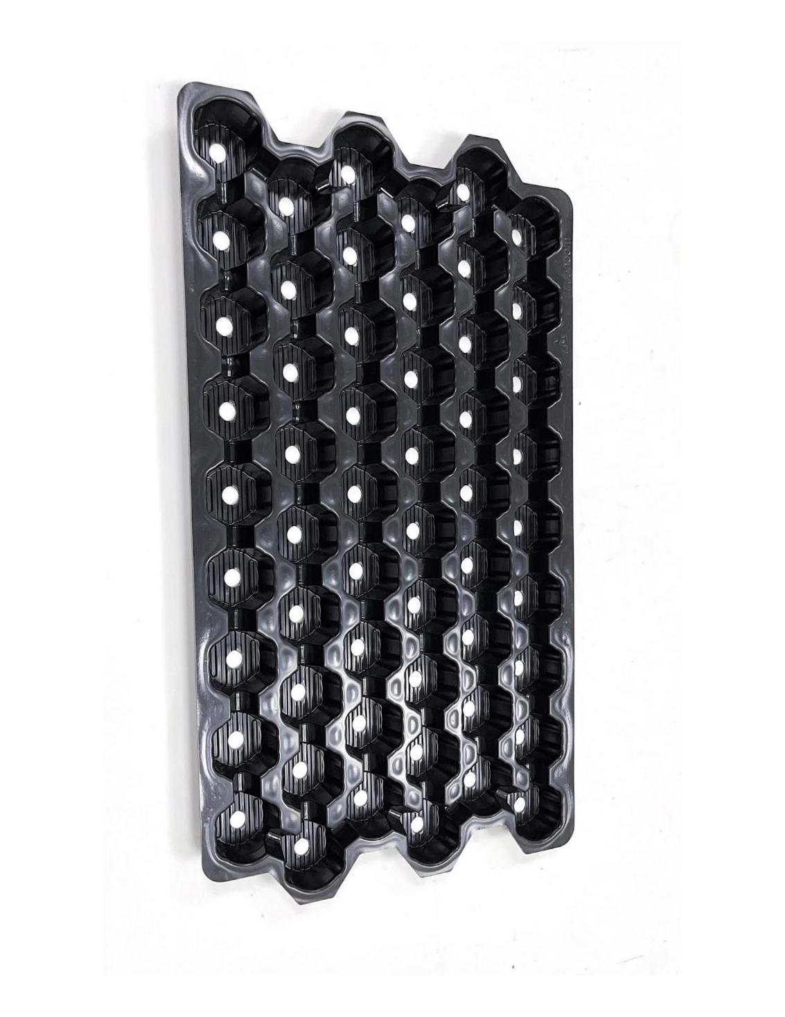 Large  cells Reusable  Black Plug Seed Starter Trays For Plant  Nursery Seedling