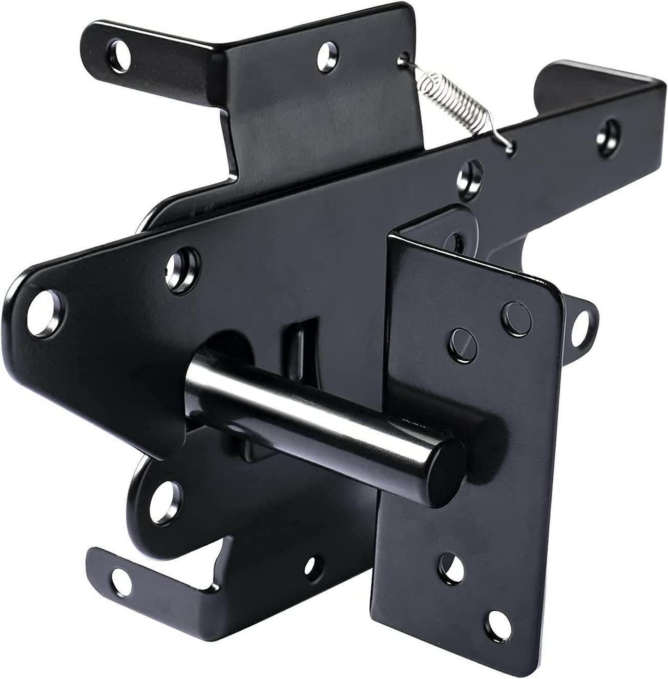 Stainless Steel Black Latch for PVC Fence Gate HINGE LATCH