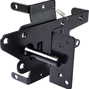 Stainless Steel Black Latch for PVC Fence Gate HINGE LATCH