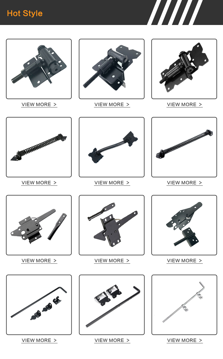 Self-Locking Gate Latch - Post Mount Automatic Gravity Lever Wood Fence Gate Latches with Fasteners