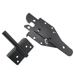 Locking Post Hardware Heavy Duty Self-Locking Gate Latch for Wooden Fence, Post Mount ...