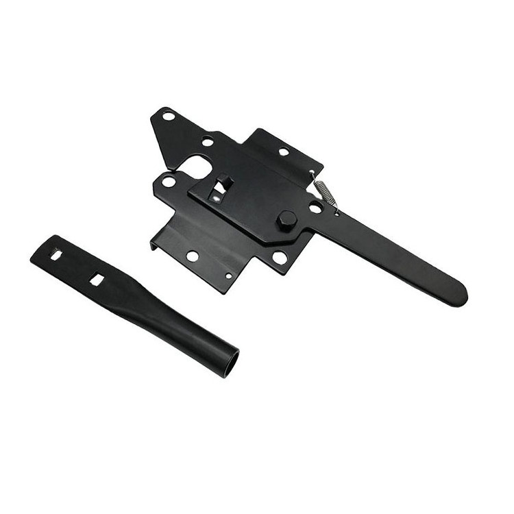 Professional Manufacturer Black Finish Vinyl Fence Post Latch Standard Post Wood fence gate latch