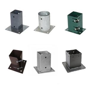 Flange Anchors Base For Building Gazebo Outdoor 4 Way Right Angle Corner Bracket and Base Brackets For Pergola