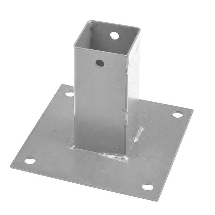 Flange Anchors Base For Building Gazebo Outdoor 4 Way Right Angle Corner Bracket and Base Brackets For Pergola