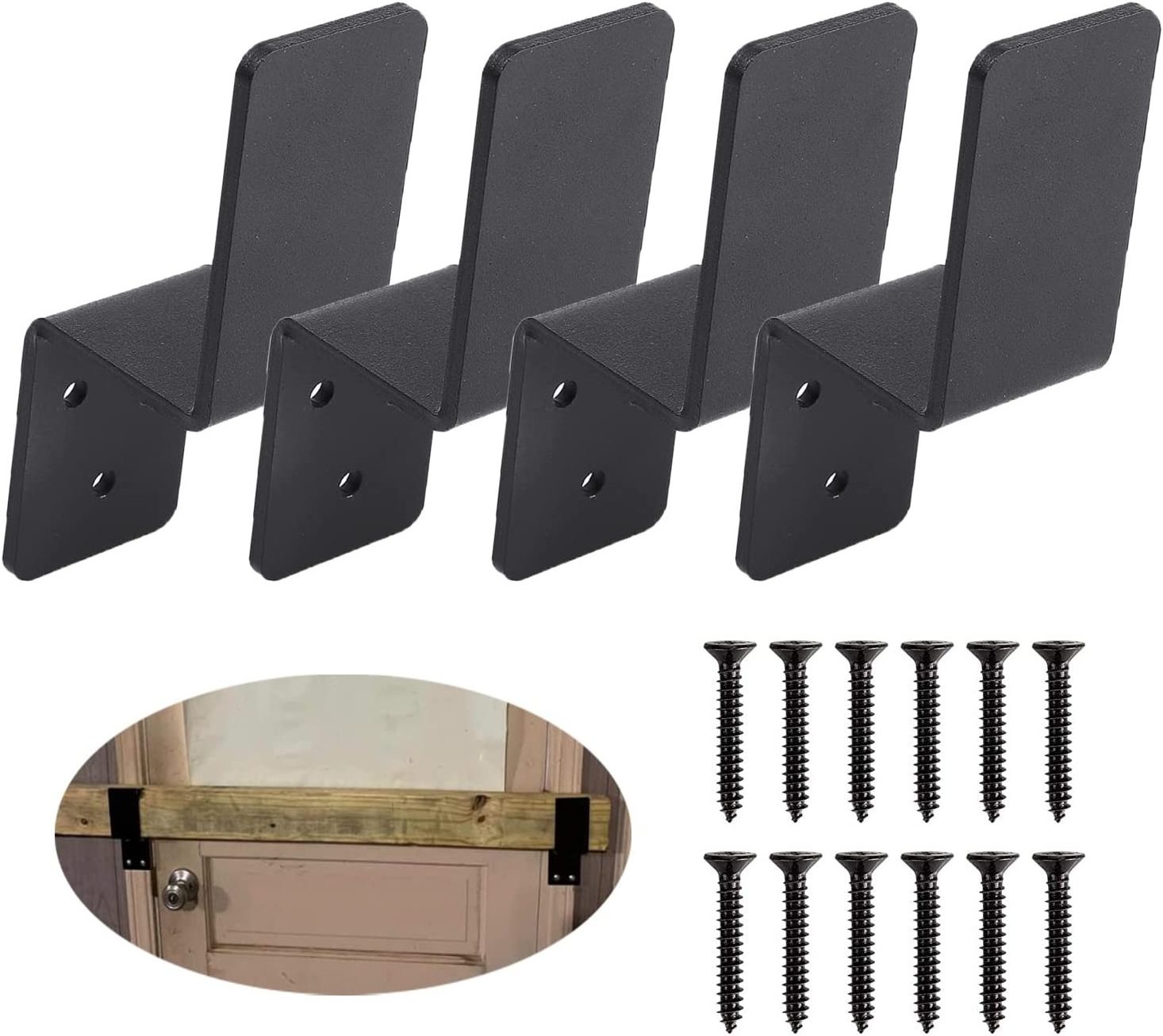 High quality Door Barricade Brackets|Heavy Duty Steel Drop Open Bar Security Door Lock Bracket