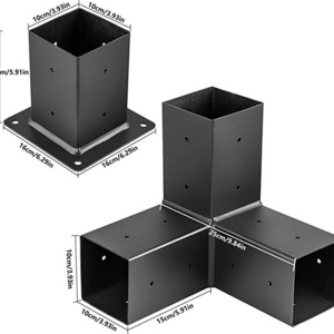 High quality Powder Coating Pergola Top Rafter Bracket For 2x4 Wood Posts metal pergola bracket