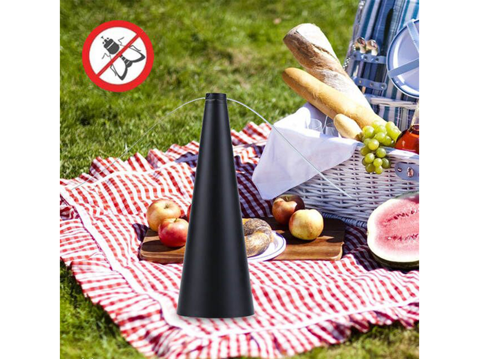 Keep Flies and Bugs Away from Your Food Portable Indoor Outdoor Fly Repellent Fan