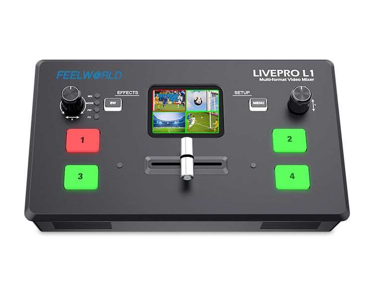 4 x HDMI inputs multi camera production USB3.0 Video Mixer Switcher Remote Controlling by PC/APP