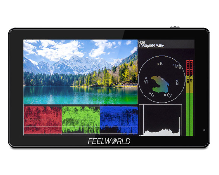 FEELWORLD LUT5  Ultra High Bright 3000nit 5 inch touch screen monitor with F970 External Power