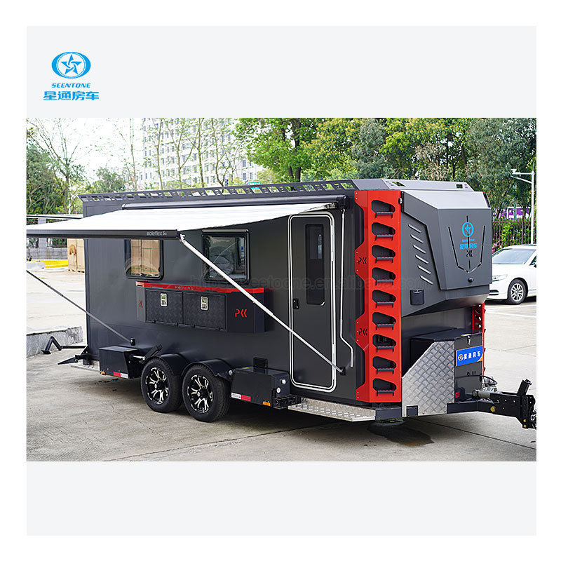 4x4 Multifunctional large space outdoor adventure camping equipment travel trailers with aluminum frames